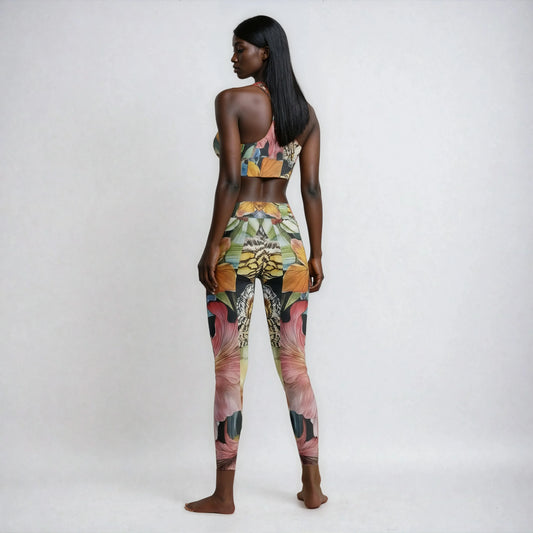 Fleur de Glitch - Women’s Swim Leggings