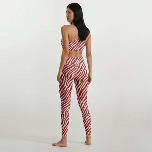Zebra Leggings Red - Untamed Edition