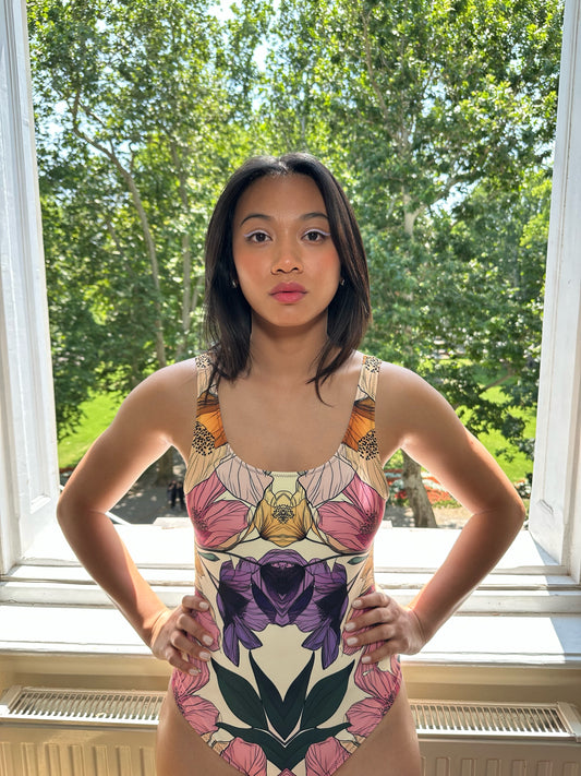 Mirror Blossom - One-Piece Swimsuit