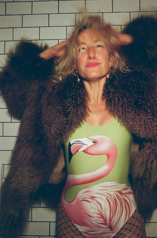 Flamingo Pistache - One-Piece Swimsuit