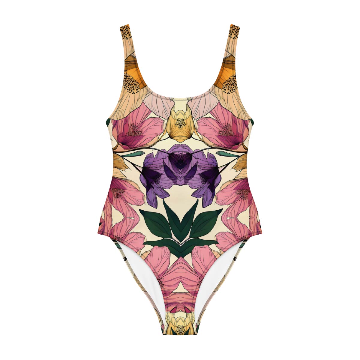Mirror Blossom - One-Piece Swimsuit