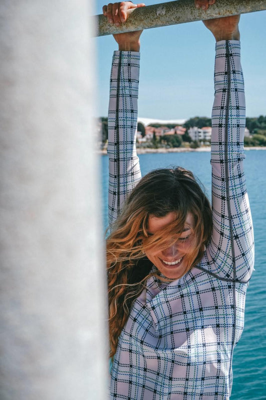 London sul Mare - Women's Long Sleeve Rash Guard