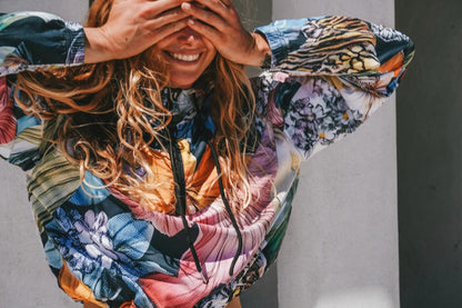 Fleur de Glitch - Cropped Windbreaker