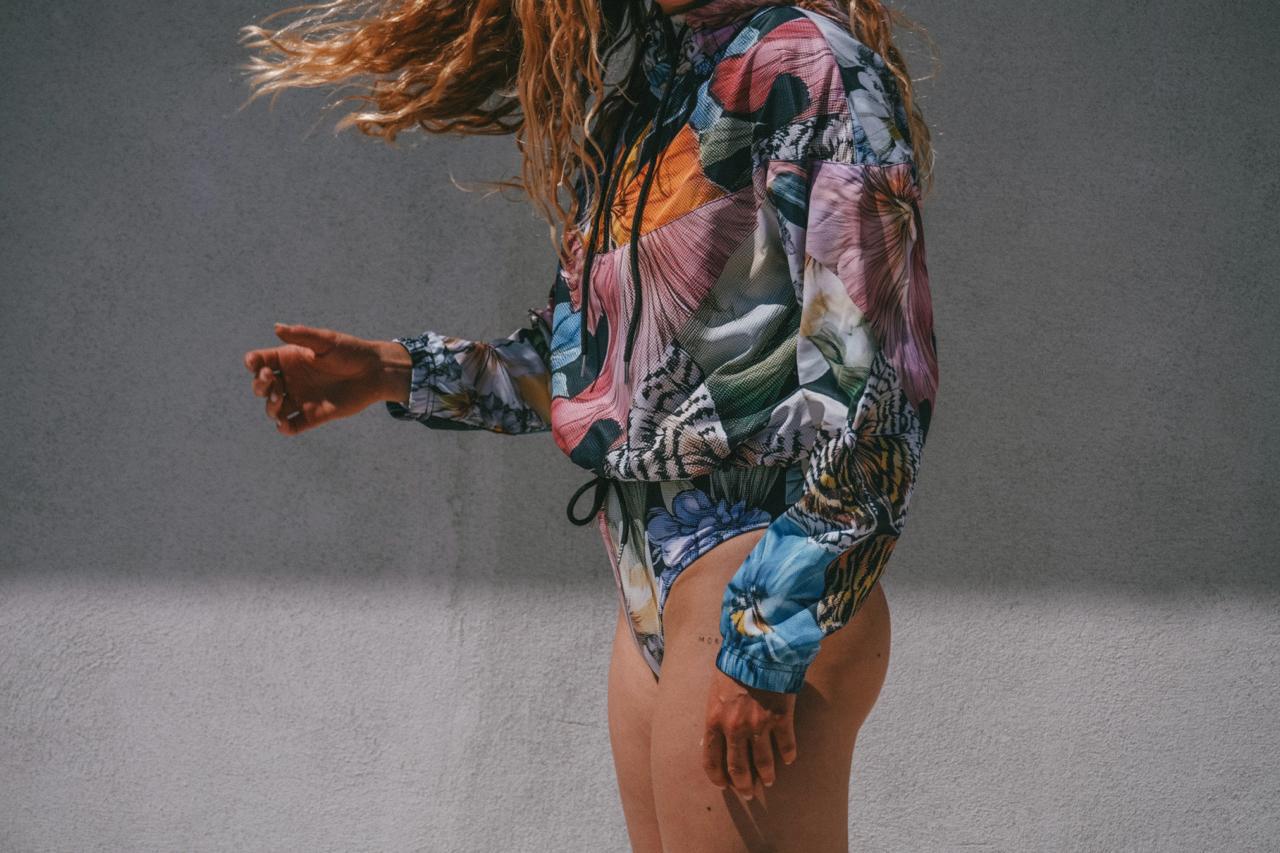 Fleur de Glitch - Cropped Windbreaker