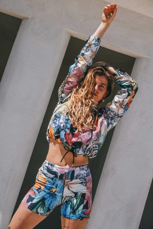 Fleur de Glitch - Women's Swim Shorts