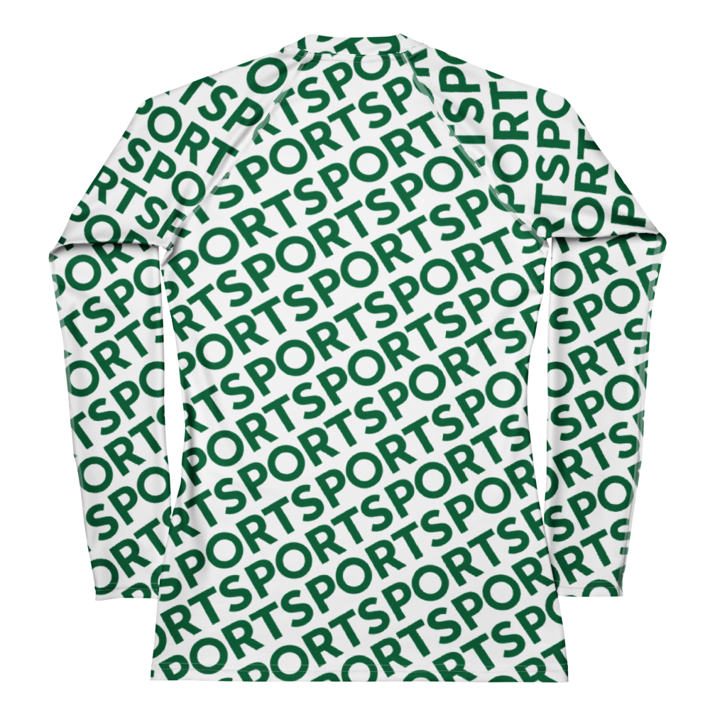 Sporty Olympic Green - Women's Long Sleeve Rash Guard