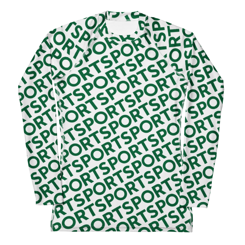 Sporty Olympic Green - Women's Long Sleeve Rash Guard
