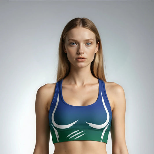 Blue Sports Bra – Femme Power Edition