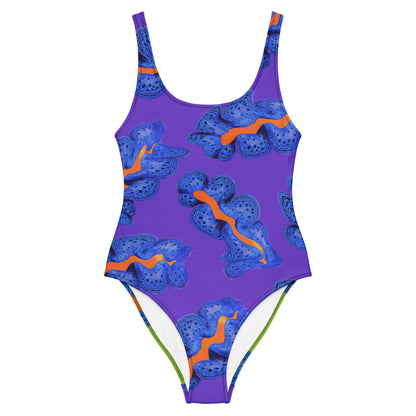 Calypso Split Tide - One Piece Swimsuit purple front size