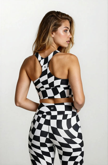 Checkered Sports Bra - Futura Nostalgia Edition