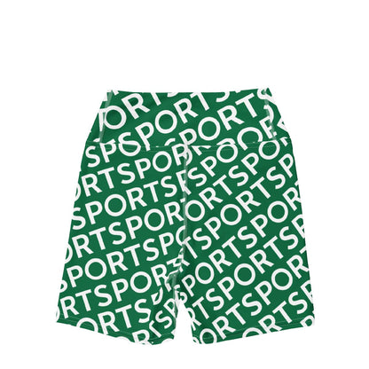 Sporty Olympic Green - Women's Swim Shorts