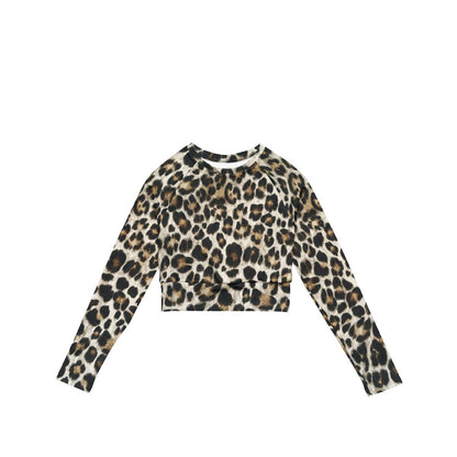 L’Essence du Léopard - Long Sleeve Crop Top