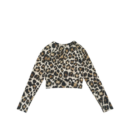L’Essence du Léopard - Long Sleeve Crop Top