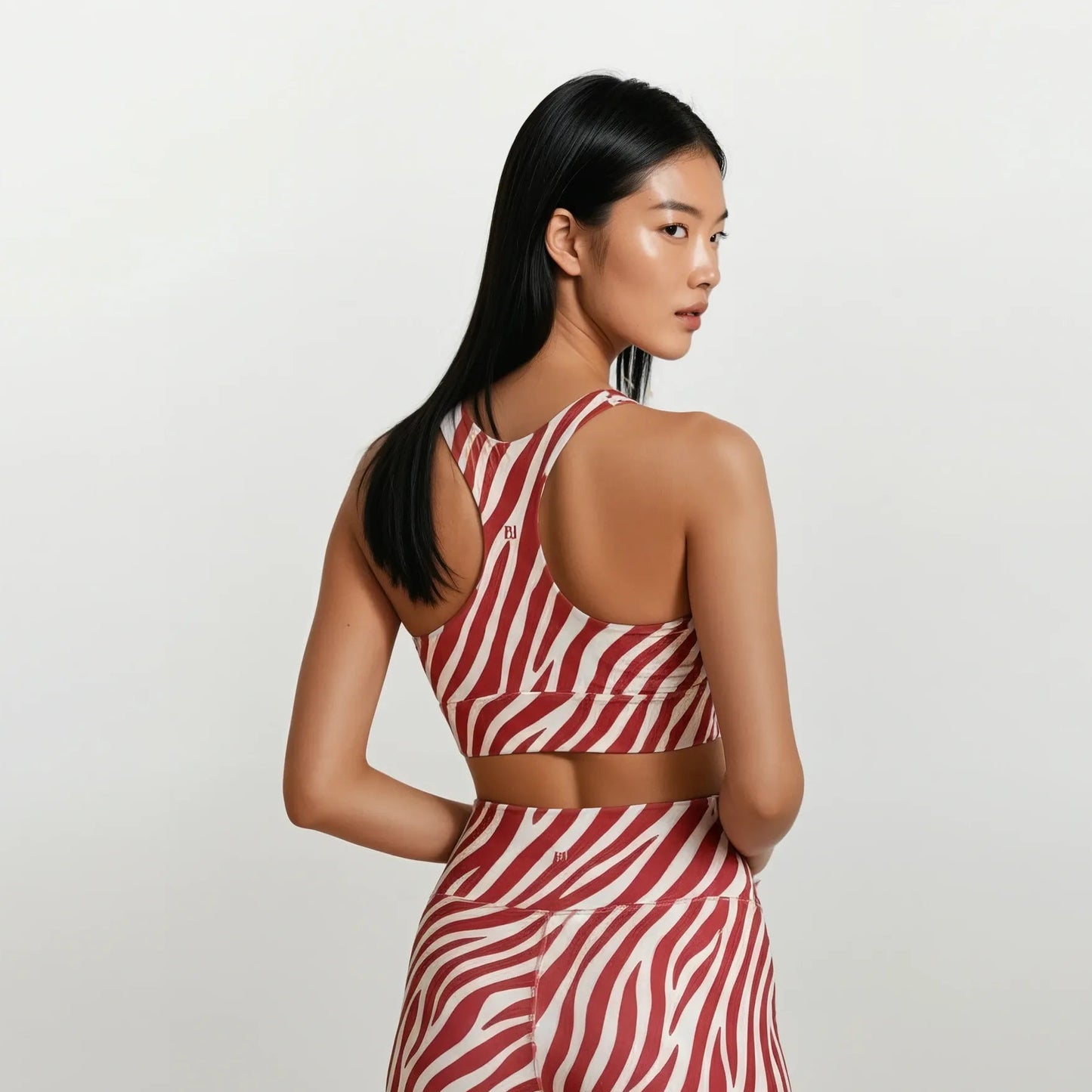 Sports Bra Red Zebra - Untamed Edition